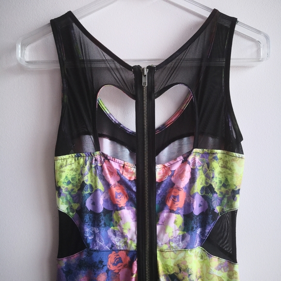 MATERIAL GIRL Mesh Inset Skater Dress - Picture 4 of 5